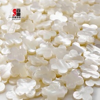 Baifu Jewelry mode nacre trèfles à quatre feuilles coquille blanche naturelle