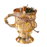 Bougie en cire de soja parfumée au café glacé, écologique, dans un mug, cadeau de luxe pour anniversaire, fête, mariage, décoration d'intérieur, parfum d'ambiance