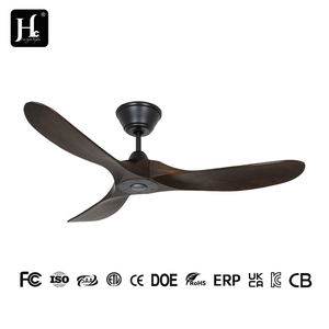 <b>Ceiling</b> fan household fancy 52 inch wooden blade DC motor unlit <b>ceiling</b> fan with <b>remote</b> <b>control</b> - Product Image 3