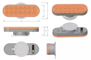 IP65 a prueba de agua 12-24V luces traseras LED para camiones remolques nuevos indicadores de marcador luces laterales accesorios de luz de coche automático - Product Image 5