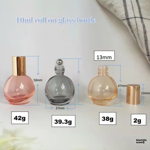 Envase cosmético de vidrio en forma de bombilla de calidad premium para productos de belleza y cuidado de la piel disponible para la venta. - Product Image 2