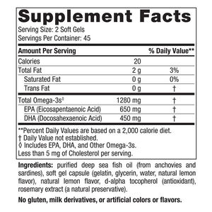 Premium Omega softgel per il supporto del cervello del cuore e della salute immunitaria 90 Softgels integratore Omega per gli uomini e le donne - Product Image 3