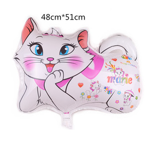 Nguồn cung cấp bên bé tắm trang trí khinh khí cầu đồ chơi trẻ em phim hoạt hình Marie mèo chủ đề lá bóng cô gái sinh nhật DHL UPS EMS không khí - Product Image 4
