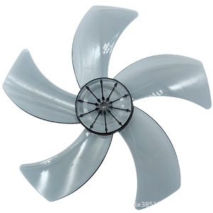 Aspas de ventilador grises translúcidas de 14 pulgadas y 350 mm para ventiladores de suelo, mesa y pared, material engrosado, uso doméstico - Product Image 1