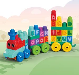 Tren de Aprendizaje del Alfabeto para Niños Pequeños, Bloques de Construcción, Juguete de Construcción para Mayores de <span class=keywords><strong>1</strong></span> Año, Bloques de Plástico, Desarrolla Habilidades Motoras Finas - Product Image 3