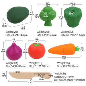 Ensemble de jouets de coupe sensoriels pour tout-petits de qualité supérieure jeu de cuisine en Silicone sûr pour l'apprentissage préscolaire Interaction parent-enfant - Product Image 6