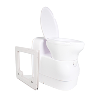 Kits de conversion pour camping-car, toilettes électriques escamotables 12V 24V, toilettes automatiques avec porte coulissante pour caravane, camping-car