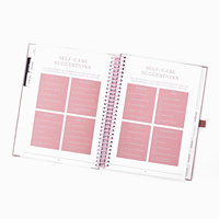 2025 2026 Cahier laitier A5 Couverture rigide Agenda d'affaires Planificateur de réunion Cahier effaçable