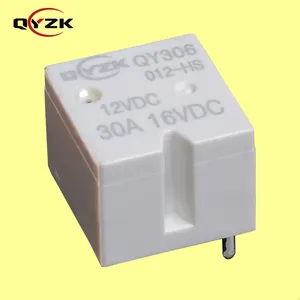 QYZK Class F insulation SPST-NO universal car relay coil 12v load 30a auto glow plug relay for car air conditioner