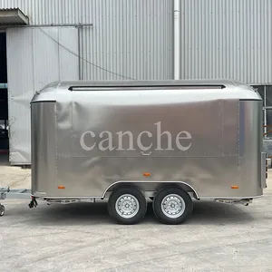 Camion de restauration mobile commercial pour hot-dogs et frites, remorque alimentaire extérieure - Product Image 2