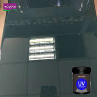 Vernis liquide UV pour le durcissement de l'acrylique, revêtement pour bois, MDF, meubles, haute brillance, 100% brillant, revêtement UV en rideau