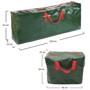 Set di sacche portaoggetti per albero di Natale, verdi, impermeabili, con cerniera e maniglie, per decorazioni natalizie - Product Image 2