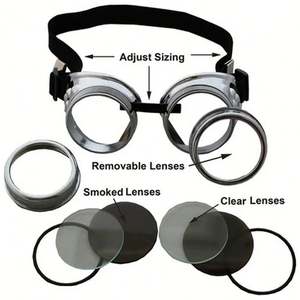 Lunettes de soleil steampunk gothiques personnalisées unisexe pour cosplay et fête, style soudeur - Product Image 3