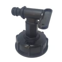Connecteur d'accouplement en plastique de haute qualité Capuchon adaptateur IBC de 2 pouces avec robinet de robinet de 3/4 "pour réservoir IBC 1000L
