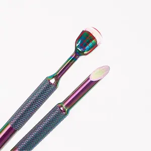 Poussoir à cuticules pour ongles Papier abrasif auto-adhésif 100/240 Papier <span class=keywords><strong>sablé</strong></span> remplaçable Poussoir à cuticules Outil de manucure - Product Image 5