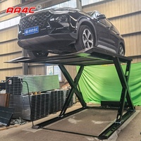 AA4C Lift Parkir Mobil Gunting Parkir Mobil Lift 2.0T 2M Peralatan Garasi Tinggi Kendaraan Hoist
