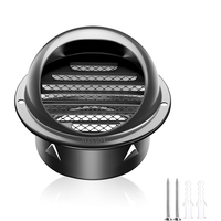 Capuchon de ventilation mural rond de 4 pouces en acier inoxydable Couvercle de ventilation externe pour extracteur d'air