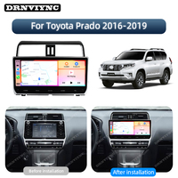 Autoradio Android 12,3 pouces avec GPS, CarPlay, DSP et amplificateur pour Land Cruiser Prado 2016-2019, USB et TV, garantie 1 an
