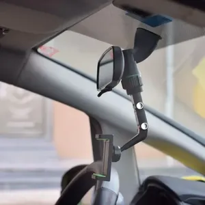 Support de téléphone rotatif et réglable pour rétroviseur de voiture, compatible avec les smartphones et les caméras embarquées - Product Image 2