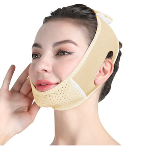 <span class=keywords><strong>Bandage</strong></span> de mentonnière post-chirurgical pour femmes Cou et menton Compression vêtement Wrap visage plus mince - Product Image 2