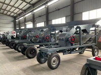 Concasseur à marteaux mobile Hengtong à moteur diesel, 20tph, machine de concassage de pierres, machine de fabrication de sable, vente chaude