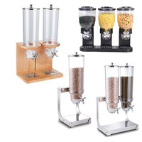 Distributeur de bonbons et céréales rotatif en acier inoxydable pour petit-déjeuner commercial d'hôtel, vente en gros par fabricant chinois