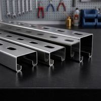 Profilé en C en acier inoxydable pour montage solaire, découpe/soudure/pliage, anti-corrosion, pour clôtures d'appartements et de villas