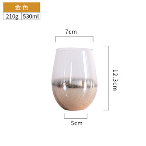 TikTok ha consigliato un bicchiere di cristallo trasparente per uova di vetro per uso domestico bicchiere di cielo stellato per il bicchiere di vino rosso di San Valentino - Product Image 6