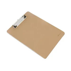 Promo A4 wooden clipboard with pen holder