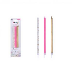 Set di 12 Candele in Cera Peiyong per Torte di Compleanno e Buon Compleanno, Modello 60211, per Feste, Pasqua e Celebrazioni di Capodanno - Product Image 1