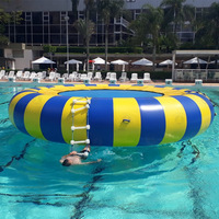 Trampoline aquatique gonflable, plateforme flottante, jouet aquatique parent-enfant, structure de divertissement aquatique pour zones panoramiques