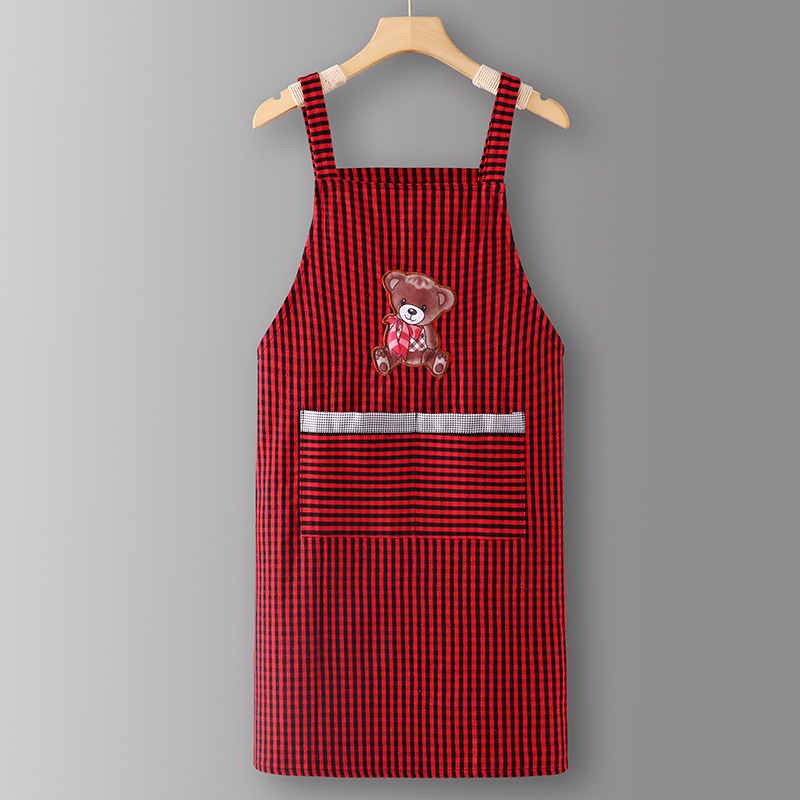 Red BearLC604Bretelles spaghetti à carreaux en pur coton