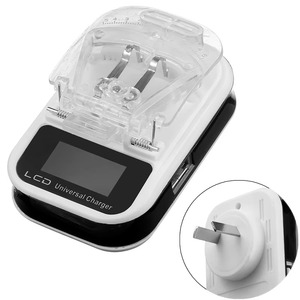 Giá rẻ chúng tôi EU AU cắm phổ <span class=keywords><strong>LCD</strong></span> hiển thị điện thoại di động cổng USB sạc pin di động - Product Image 3