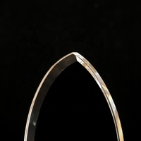 YL-2033 Nouveau design Trophée en cristal gravé au laser 3D en forme de bouclier, écologique, avec logo personnalisé pour cadeau de VTT