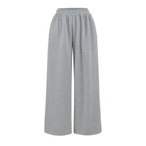 Pantaloni sportivi autunnali a vita bassa elasticizzata ampia a gamba larga dritta all'uncinetto XL antirughe tinta tinta tinta tinta - Product Image 2
