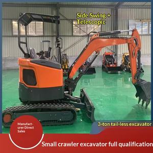 Mini-excavatrice d'exportation 3 T Pompe à piston hydraulique Ingénierie des vergers Mini-excavatrice Ht30 Excavatrice sans queue - Product Image 1