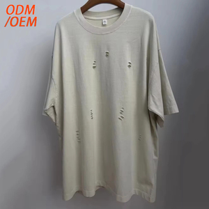 Camisetas de Verano Personalizadas para Hombre, Estilo Urbano, Talla Grande, Lisas, Desgastadas, de Punto, con Manga Corta y Estampado de Anime - Product Image 2