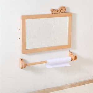 Cadre en bois <span class=keywords><strong>Montessori</strong></span> pour bébé, miroir de sécurité non éclatant avec barre de traction, meubles de classe pour enfants pour l'école à <span class=keywords><strong>la</strong></span> <span class=keywords><strong>maison</strong></span> ou <span class=keywords><strong>la</strong></span> maternelle - Product Image 2