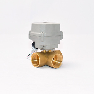 วาล์วไฟฟ้าทองเหลืองสามทาง 2 นิ้ว AC 220V แบบปิดเปิดตามปกติ สำหรับใช้ในอุตสาหกรรมน้ำ - Product Image 1