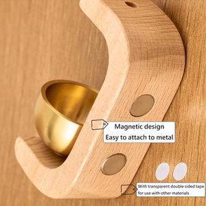 Campanello magnetico Premium con il suono di Ding Ding legno campanello dei negozianti per la scuola appartamento all'aperto & uso dell'hotel - Product Image 4