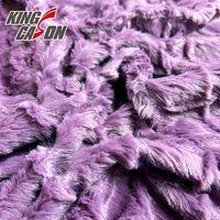 Kingcason Bestseller lila Stricks toff 100 Prozent Polyester Gutes Hand gefühl Anti-Falten-Pv-Fleece für Kinderspiel zeug