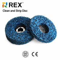 Disque abrasif rond REX 125 mm pour le nettoyage et le décapage - Disque de décapage pour l'élimination de la peinture - Carbure de silicium