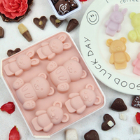 Moule en silicone Candyer pour la Saint-Valentin, pour chocolat, résine, bonbons, glaçons, sans BPA, motifs amour et animaux