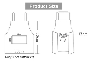 Tạp Dề Nhà Bếp Chống Nước PVC Màu Đen Trắng Dùng Trong Nhà Bếp Logo Tùy Chỉnh Dùng Cho Phụ Nữ Nấu Ăn - Product Image 2