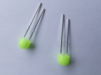 Lampe led avec lentille diffuseur de 5mm, lumière verte, 360 degrés
