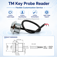 Controllo accessi utilizzare TM iButton Probe DS9092 iButton Key lettore a 1 filo senza LED