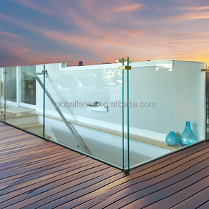 Système de garde-corps en verre à profil en U en aluminium Reilbu, design moderne pour balcon et terrasse extérieurs - Product Image 2