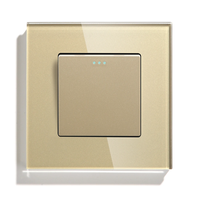 Interruptores de Luz LED Mvava de Lujo con Panel de Vidrio, NFC, 3-300W, 110-240V, de Una Vía, 1/2/3 Posiciones, Botón de Reinicio, Larga Duración, CE/RoHS