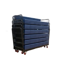 Bancs rétractables électriques motorisés, sièges télescopiques pour tribunes, sièges en HDPE PP, structure en acier robuste, salle de sport, école, auditorium
