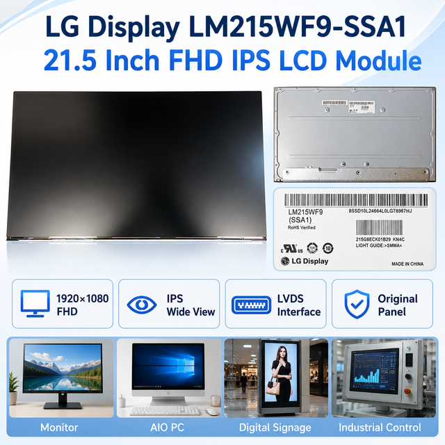 Original LM215WF9-SSA1 21.5 Inch FHD IPS LCD Panel 1920x1080 LVDS 30Pin Non-Touch Screen for AIO PC